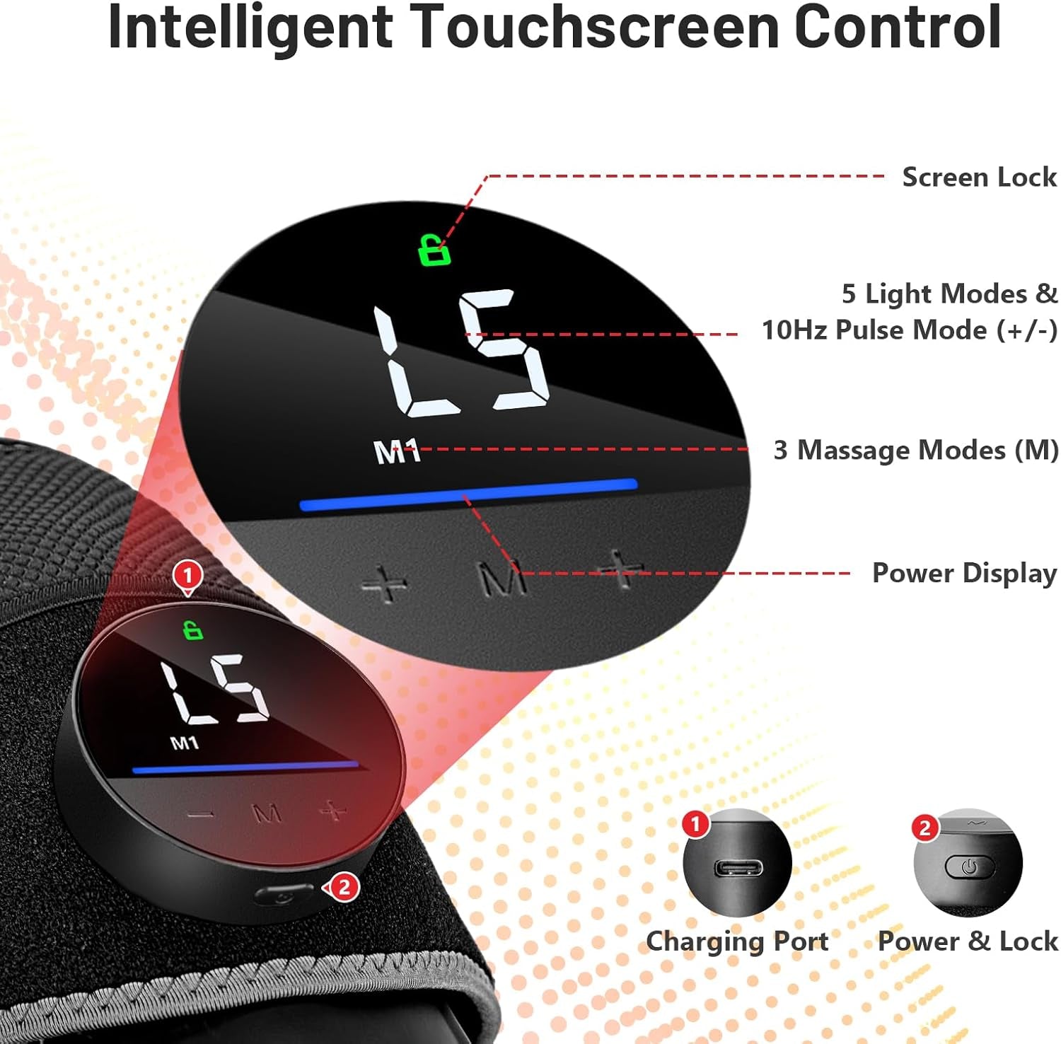 Advanced Red Light Knee Massager – 660nm/850nm Near Infrared & Vibration Therapy for Home Recovery & Comfort