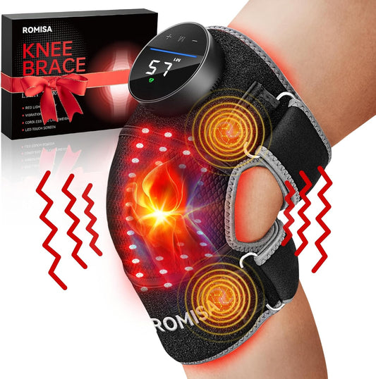 Advanced Red Light Knee Massager – 660nm/850nm Near Infrared & Vibration Therapy for Home Recovery & Comfort